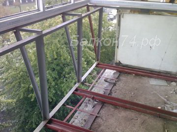 Вынос балкона по полу