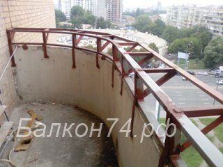 Вынос балкона по подоконнику