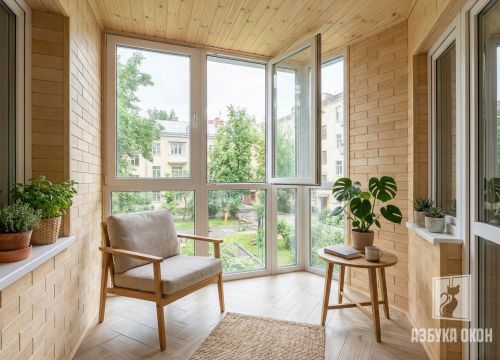 Balkon Otdelka Derevom006